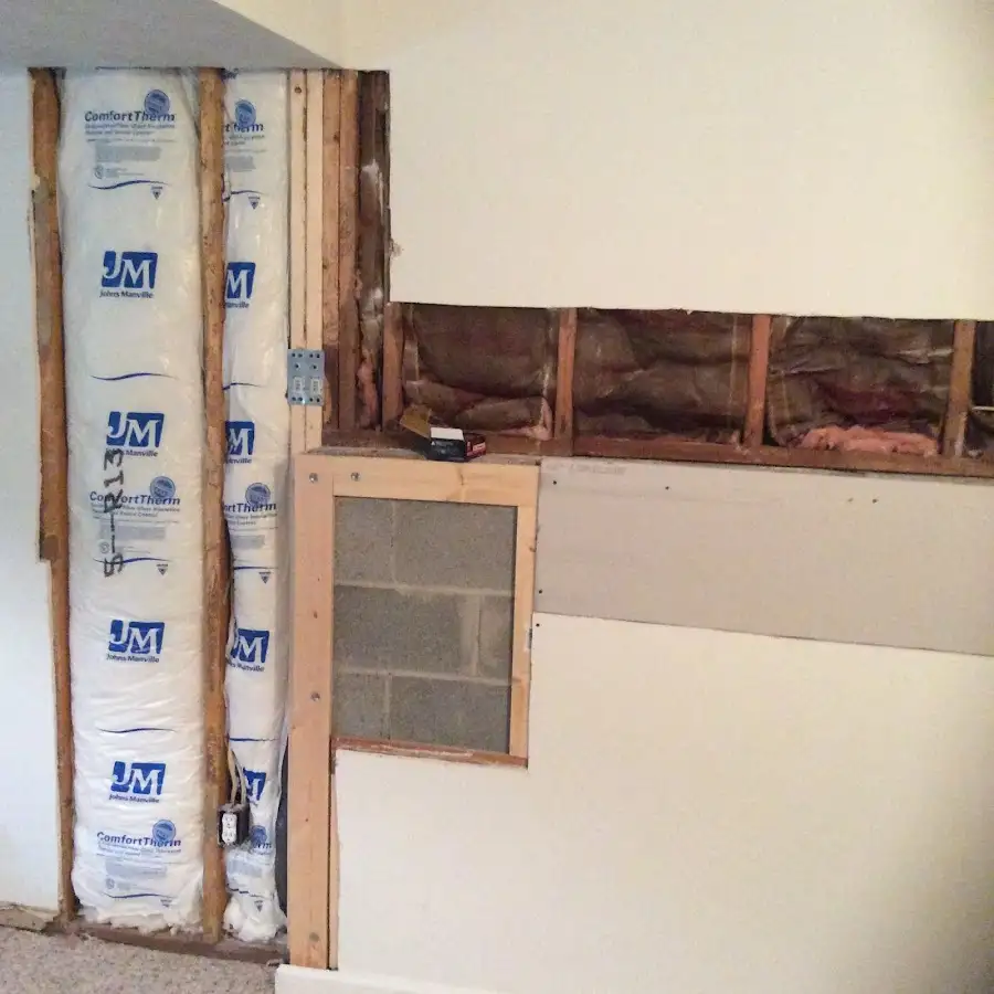 Wall insulation replacement during Contents Cleaning & Restoration in Siloam Springs